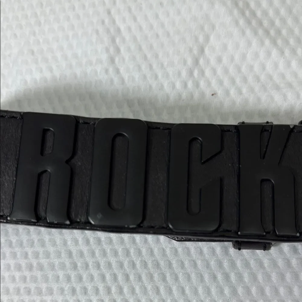 Rock Revival Black Full Grain Leather Belt Size 34